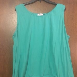 Size 3x Jillian N teal tank top